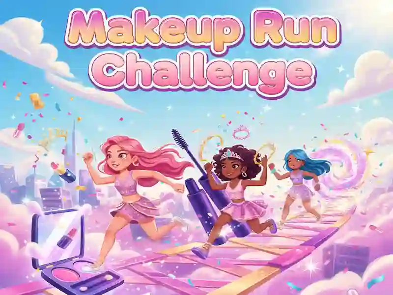 Lojë Makeup Run Challenge në internet