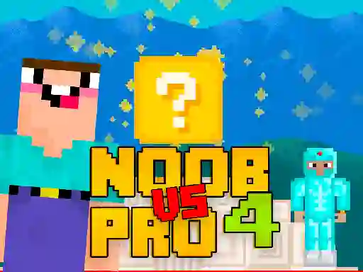 Lojë Noob vs Pro 4 Lucky Block në internet