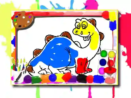 Lojë Dinosaur Coloring Book në internet