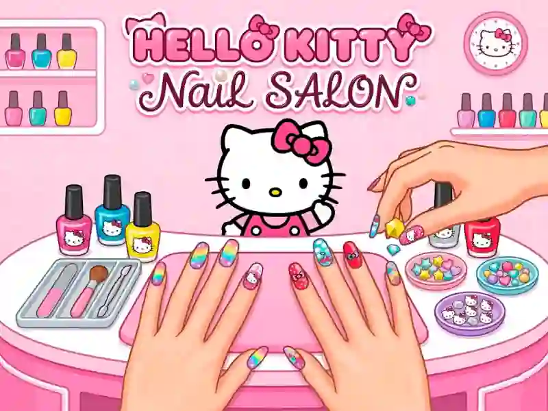 Lojë Hello Kitty Nail Salon në internet