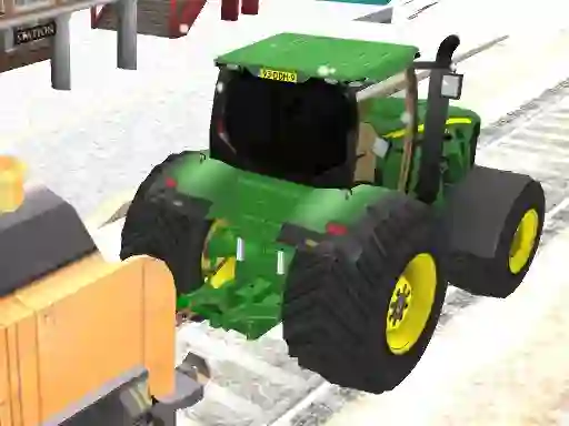 Lojë Tractor Chained Towing Train 2018 në internet