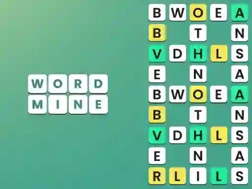 Lojë Word Mine në internet