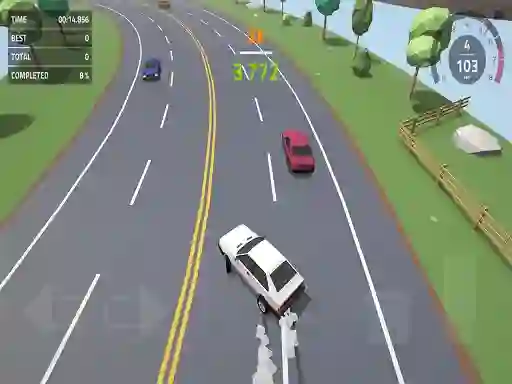 Lojë Polygon Drift: Endless Traffic Racing në internet