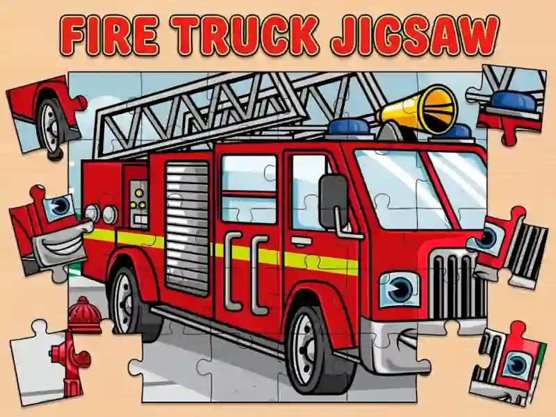 Lojë Fire Truck Jigsaw në internet