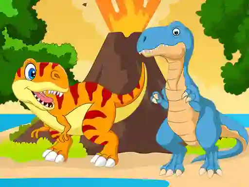 Lojë Dino Jigsaw në internet
