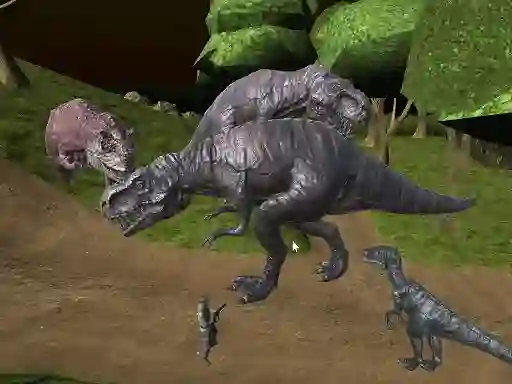 Lojë Mightnight Multiplayer Dinosaur Hunt në internet