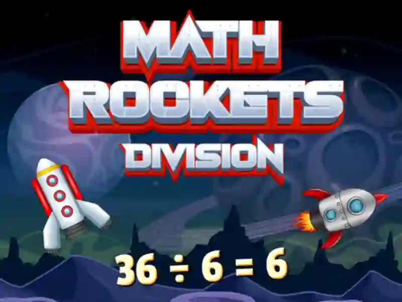 Lojë Math Rockets Division në internet