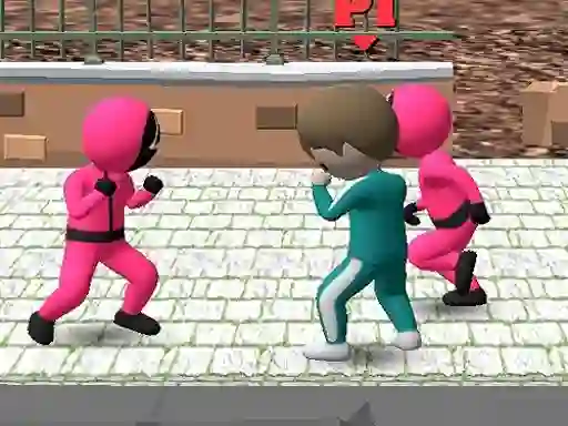 Lojë Squid Game Multiplayer Fighting në internet