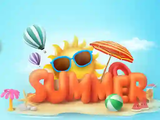 Lojë Happy summer jigsaw puzzle në internet