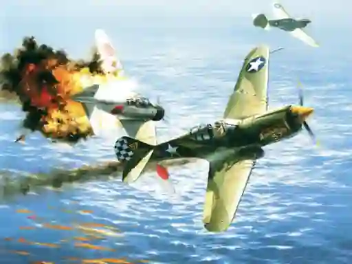 Lojë Aviation Art Air Combat Slide në internet