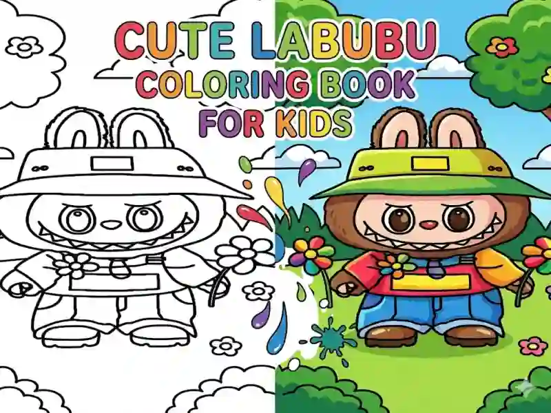 Lojë Cute Labubu Coloring Book for Kids në internet