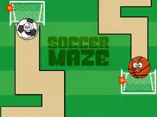 Lojë Soccer Maze në internet