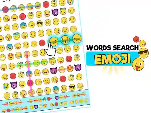 Lojë Word Search Emoji Edition në internet