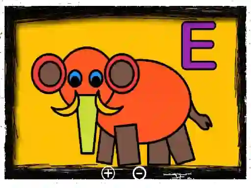 Lojë Easy Kids Coloring Letters në internet