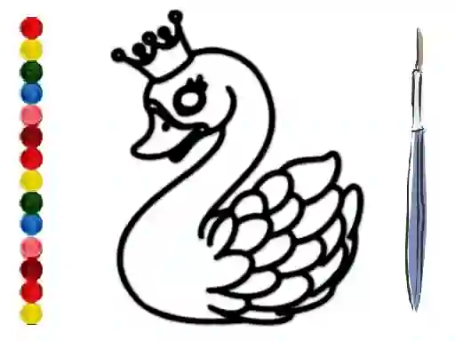Lojë Back To School: Swan Coloring Book në internet