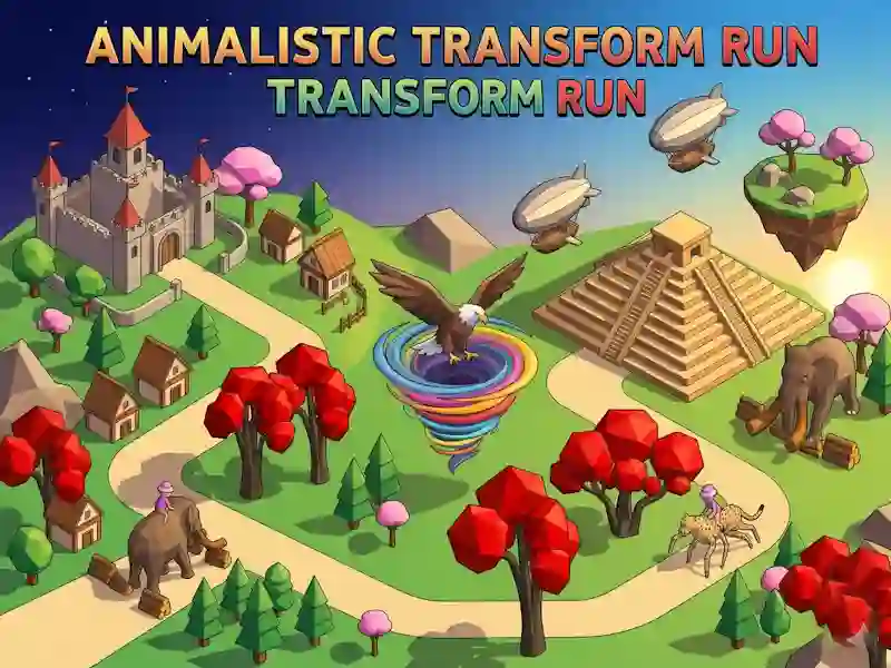 Lojë Animalistic Transform Run në internet