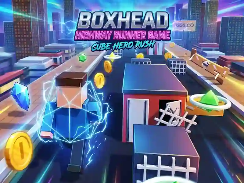 Lojë Boxhead Highway Runner Game në internet