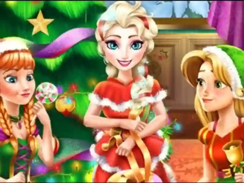 Lojë Disney Princess Christmas Party në internet