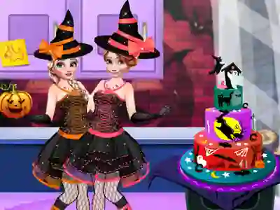 Lojë Halloween Party Cake në internet