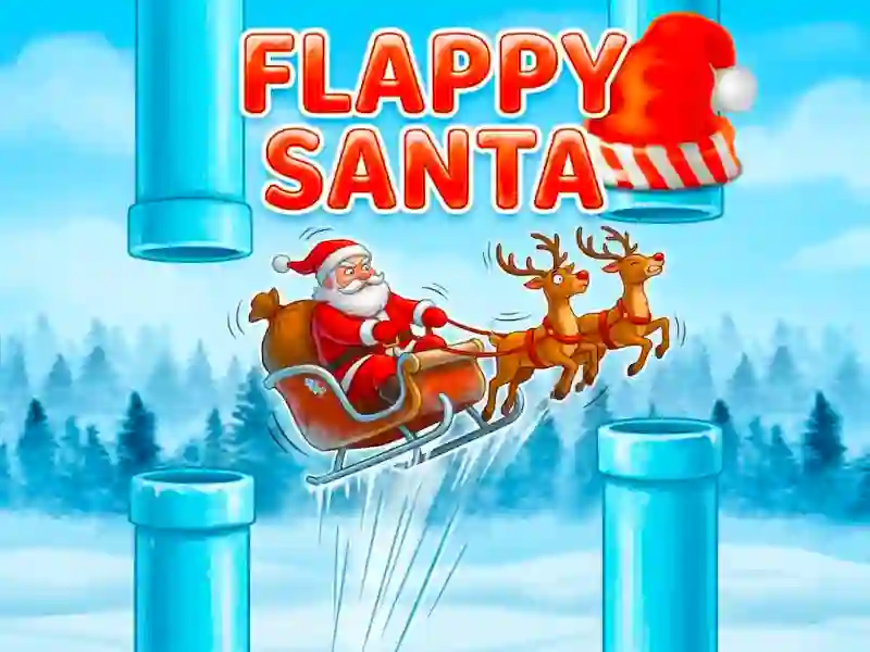 Lojë Flappy Santa në internet