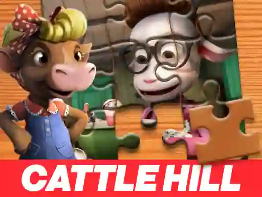 Lojë Christmas at Cattle Hill Jigsaw Puzzle në internet