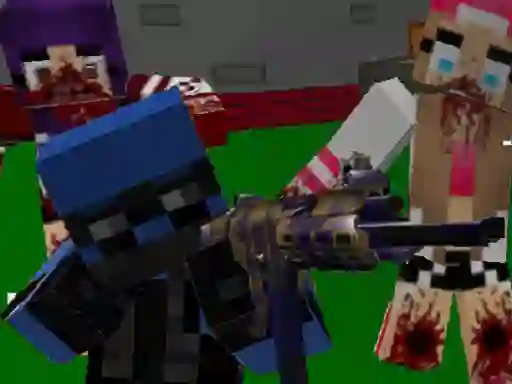 Lojë Blocky Combat Special Forces: Zombie Apocalypse në internet