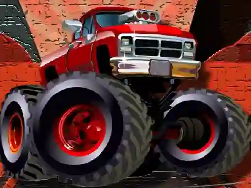 Lojë Crazy Monster Trucks Puzzle në internet