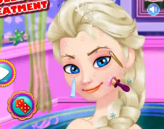 Lojë Ice Queen Acne Treatment në internet
