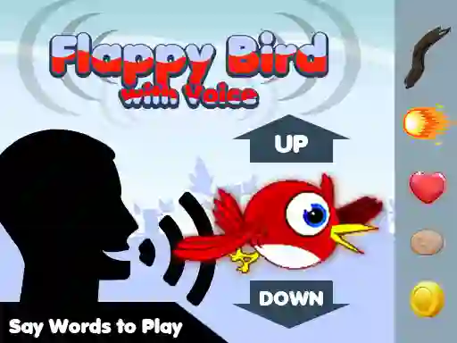 Lojë Flappy Bird With Voice në internet