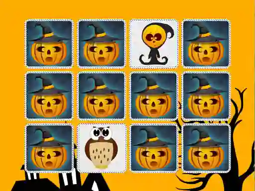 Lojë Kids Memory Game Halloween në internet