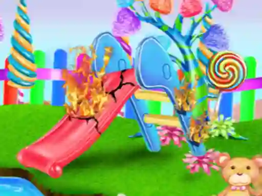 Lojë Candy Garden Cleaning në internet