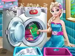 Lojë Ice Queen Laundry Day në internet