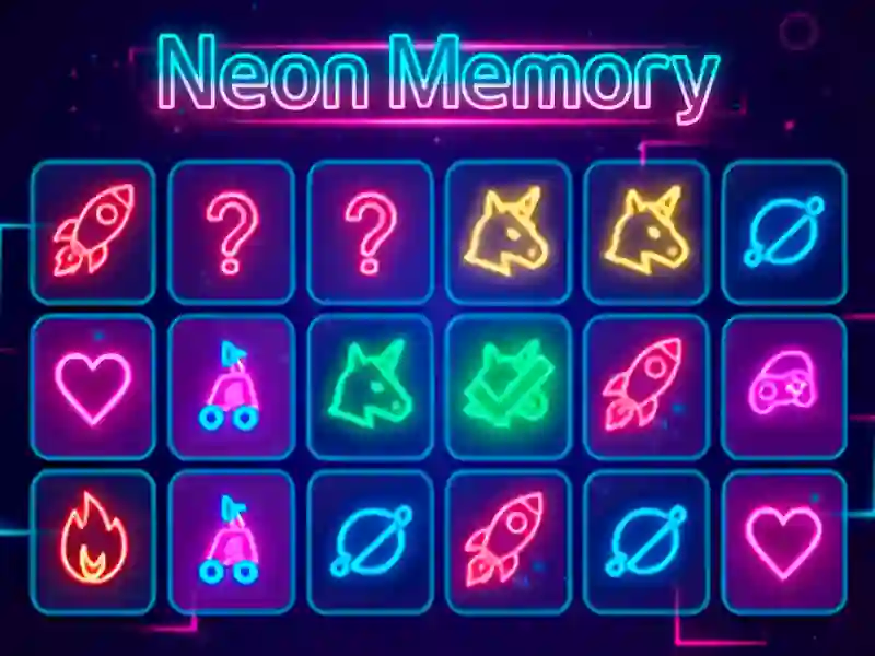 Lojë Neon Memory në internet