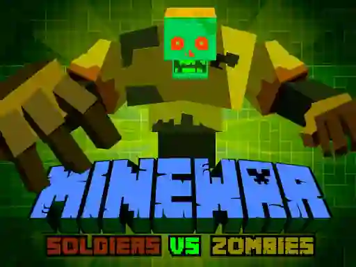 Lojë Minewar Soldiers vs Zombies në internet
