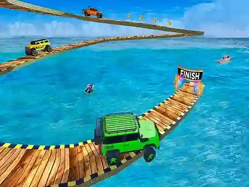 Lojë Impossible Tracks Jeep Stunts Driving në internet