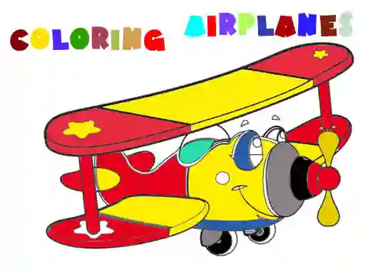 Lojë Coloring Book Airplane 2 në internet
