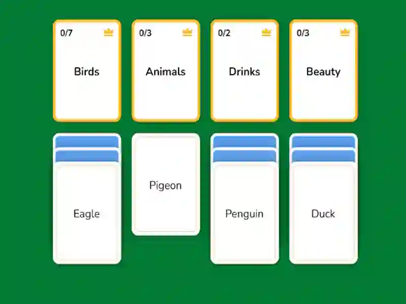 Lojë Word Solitaire në internet