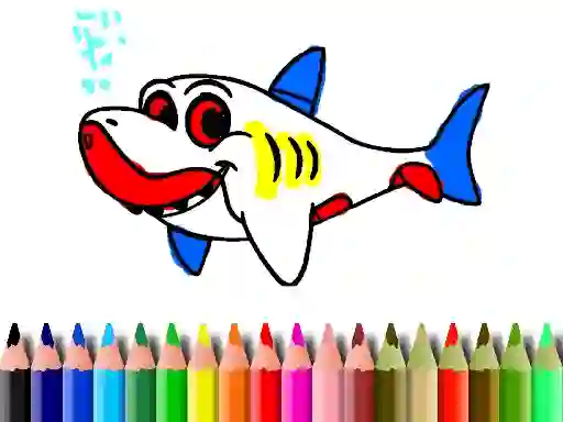 Lojë Back To School: Shark Coloring Book në internet