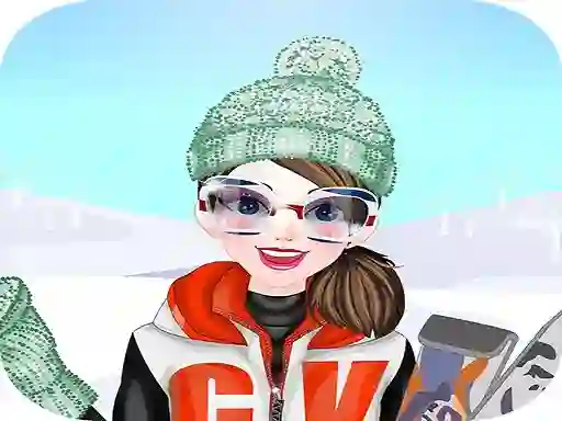 Lojë Happy Ski Dressup në internet