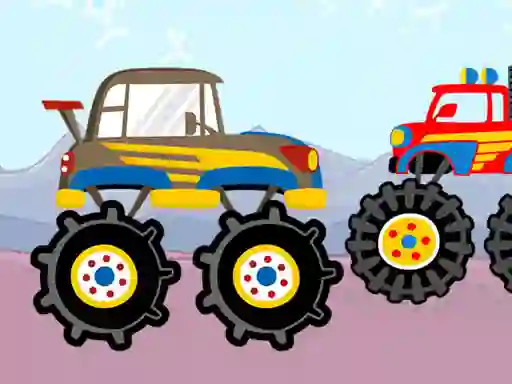 Lojë Fun Monster Trucks Jigsaw në internet