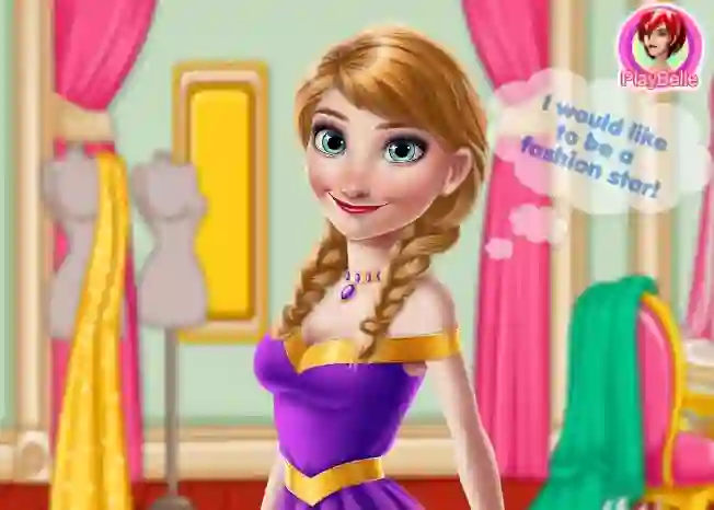 Lojë Ice Princess Modeling Carrer në internet