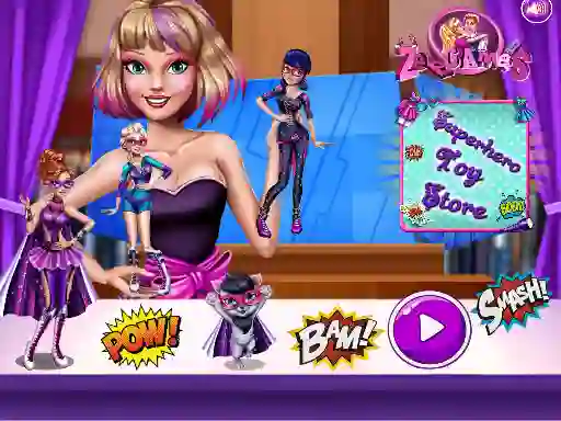 Lojë Superhero Toy Shop në internet