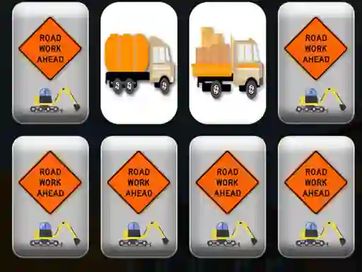 Lojë Work Trucks Memory në internet