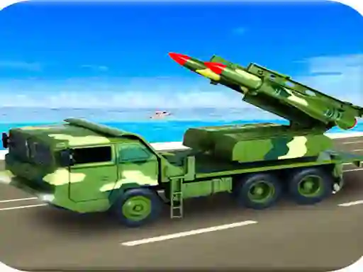 Lojë Us Army Missile Attack Army Truck Driving Games në internet