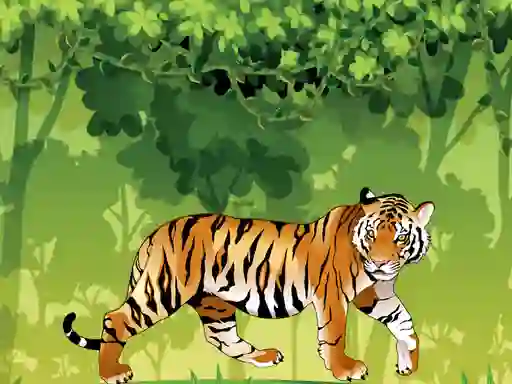 Lojë Angry Tiger Coloring në internet
