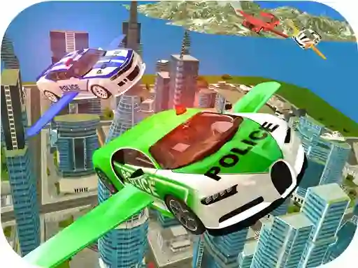 Lojë Flying Police Car Simulator në internet