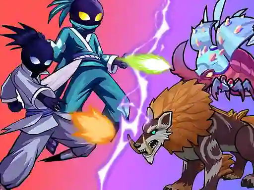 Lojë Stick Ninja Survival në internet