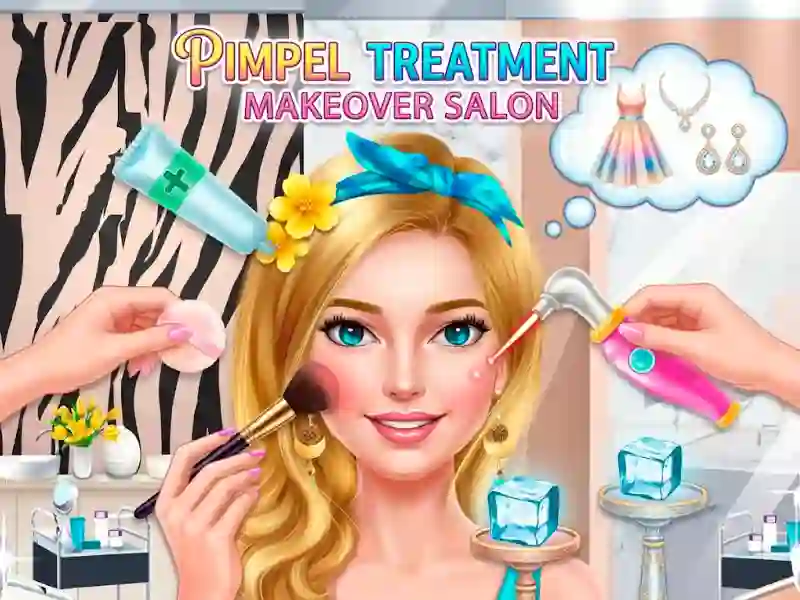 Lojë Pimple Treatment Makeover Salon në internet