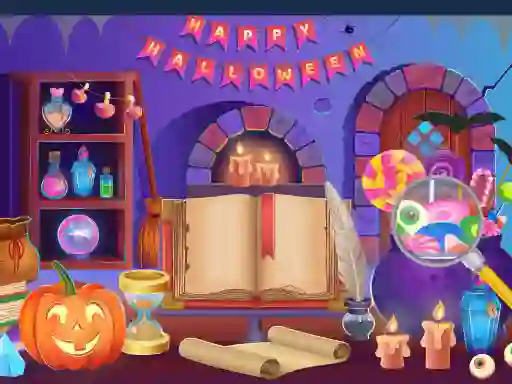 Lojë Halloween Hidden Objects në internet