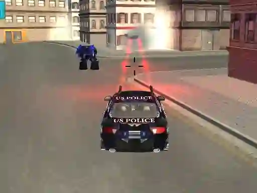Lojë US Police Robot Transform: Robot  fighting games në internet